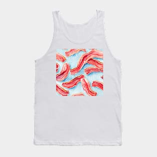 Watercolor bacon pattern Tank Top